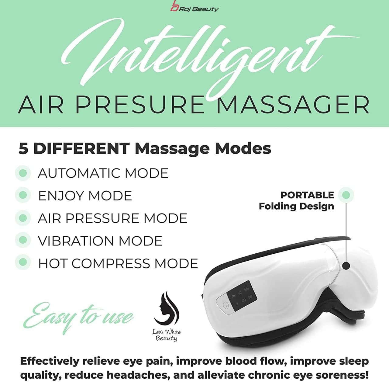 دستگاه ماساژور چشم بلوتوث دار لرزشی چند کاره Eye Massager