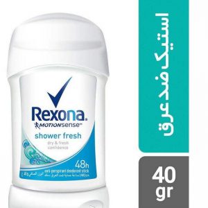 استیک ضد تعریق زنانه رکسونا مدل Shower Clean حجم 40 میلی لیتر Rexona Shower Clean Stick Deodorant For Women 40ml
