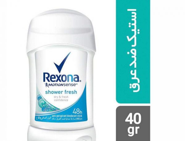 استیک ضد تعریق زنانه رکسونا مدل Shower Clean حجم 40 میلی لیتر Rexona Shower Clean Stick Deodorant For Women 40ml
