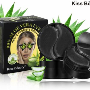 ماسک زیرچشم زغال آلوورا 60 عددی کیس بیوتی KISSBeauty 99٪الوورا