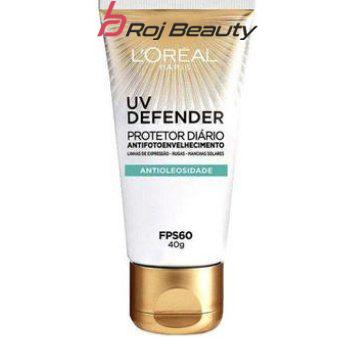 کرم ضد آفتاب چین وچروک بی رنگ لورآل UV Defender مرطوب کننده SPF 60 40G Loreal Paris — تصویر ۷